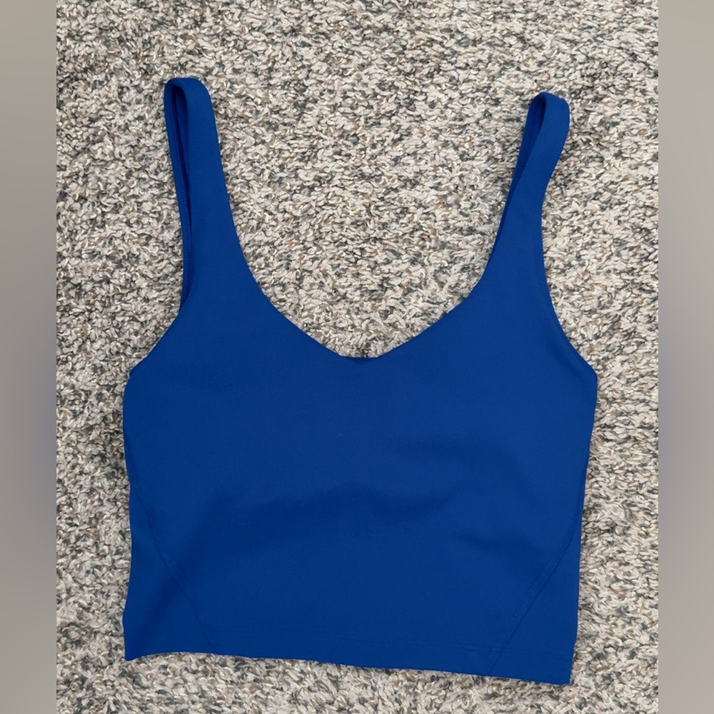 Gilly Hicks Royal Blue Active Crop Top
